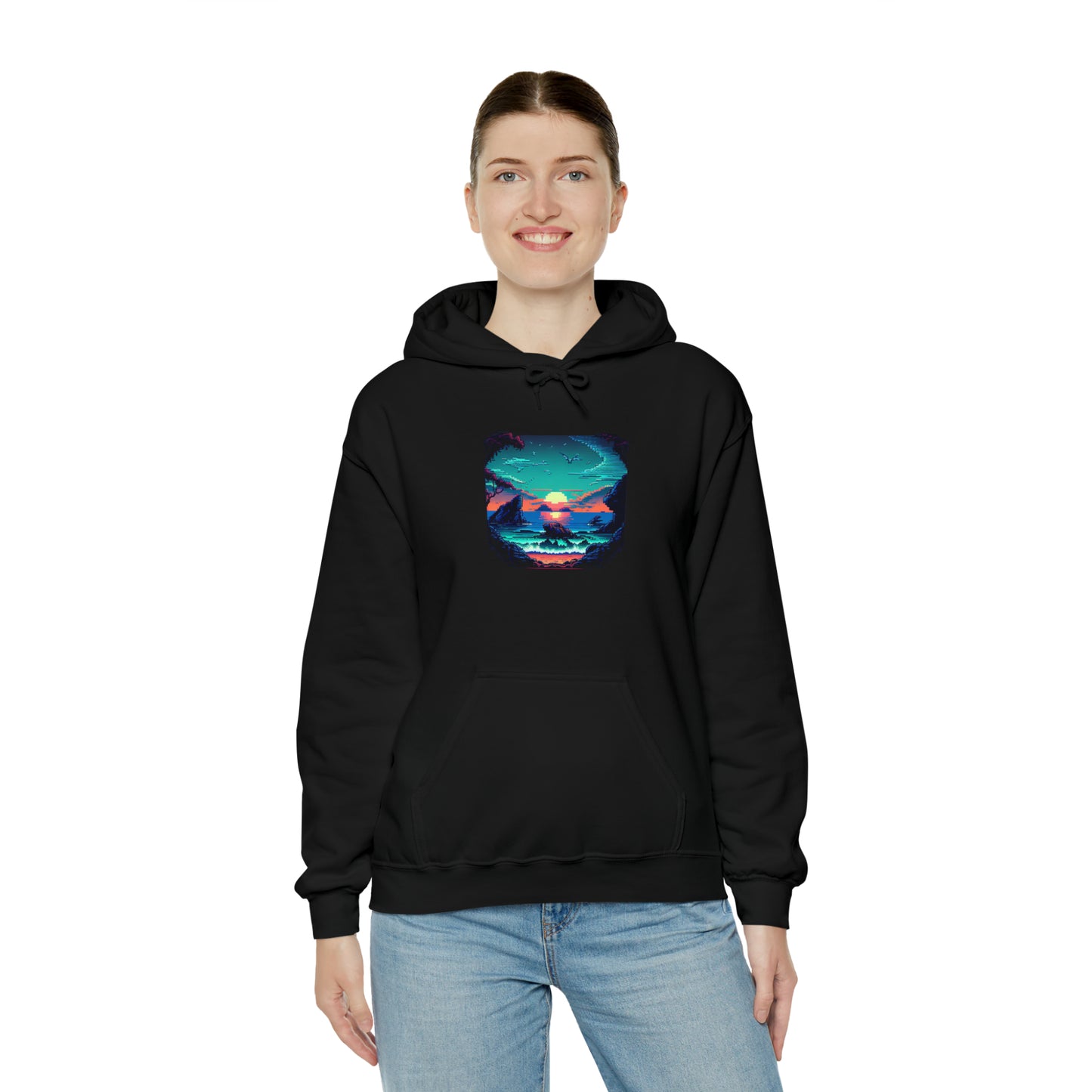 ocean sunrise: pullover horizon hoodie