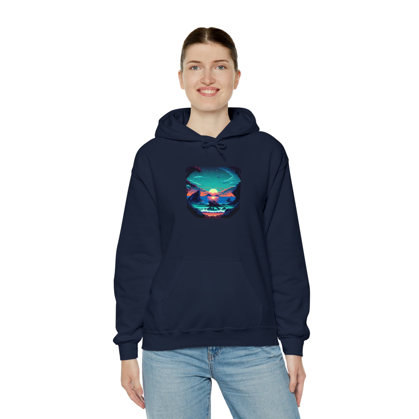ocean sunrise: pullover horizon hoodie