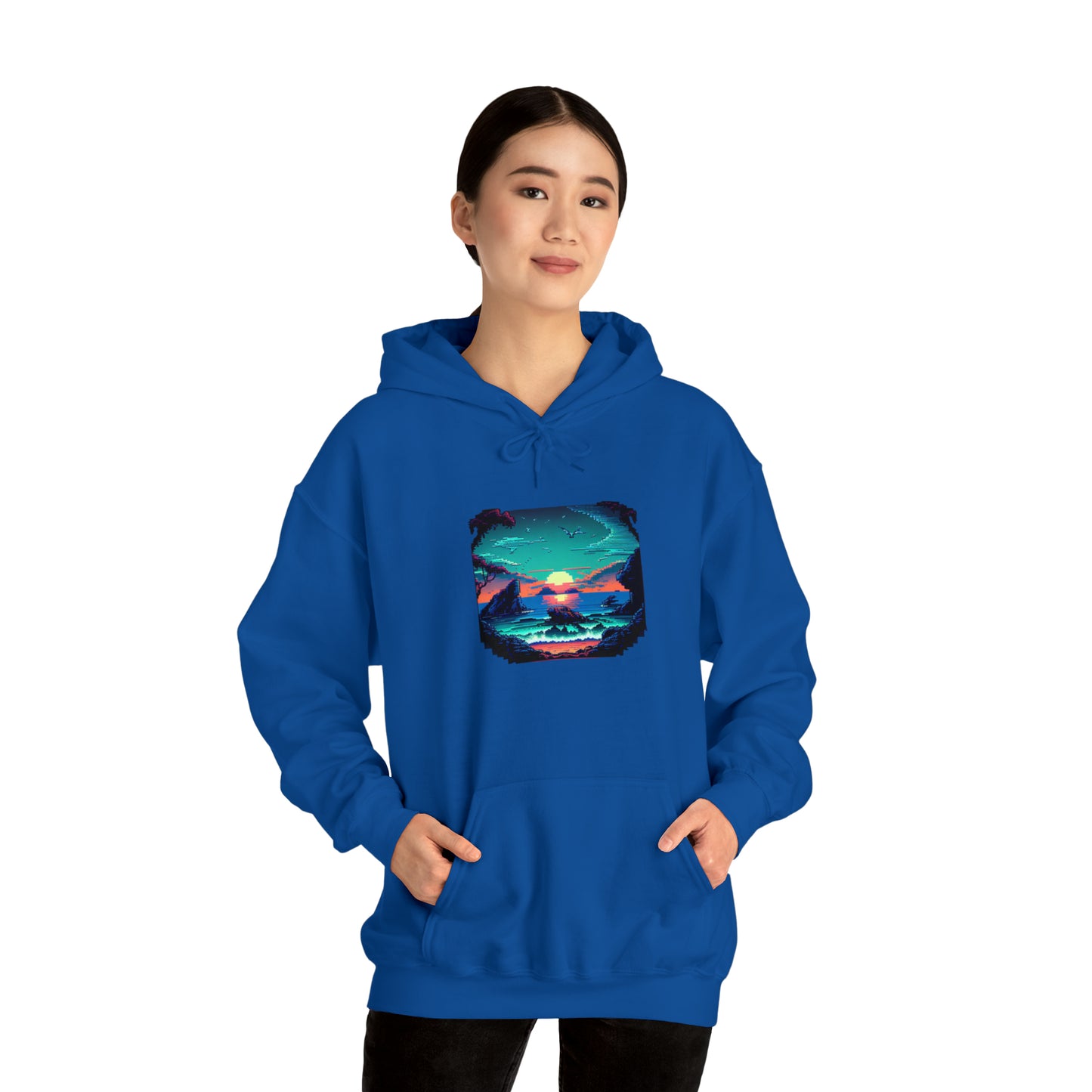 ocean sunrise: pullover horizon hoodie