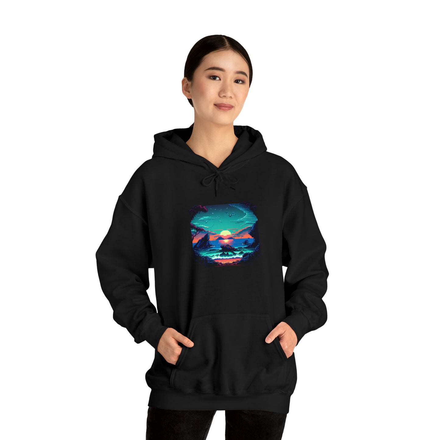 ocean sunrise: pullover horizon hoodie