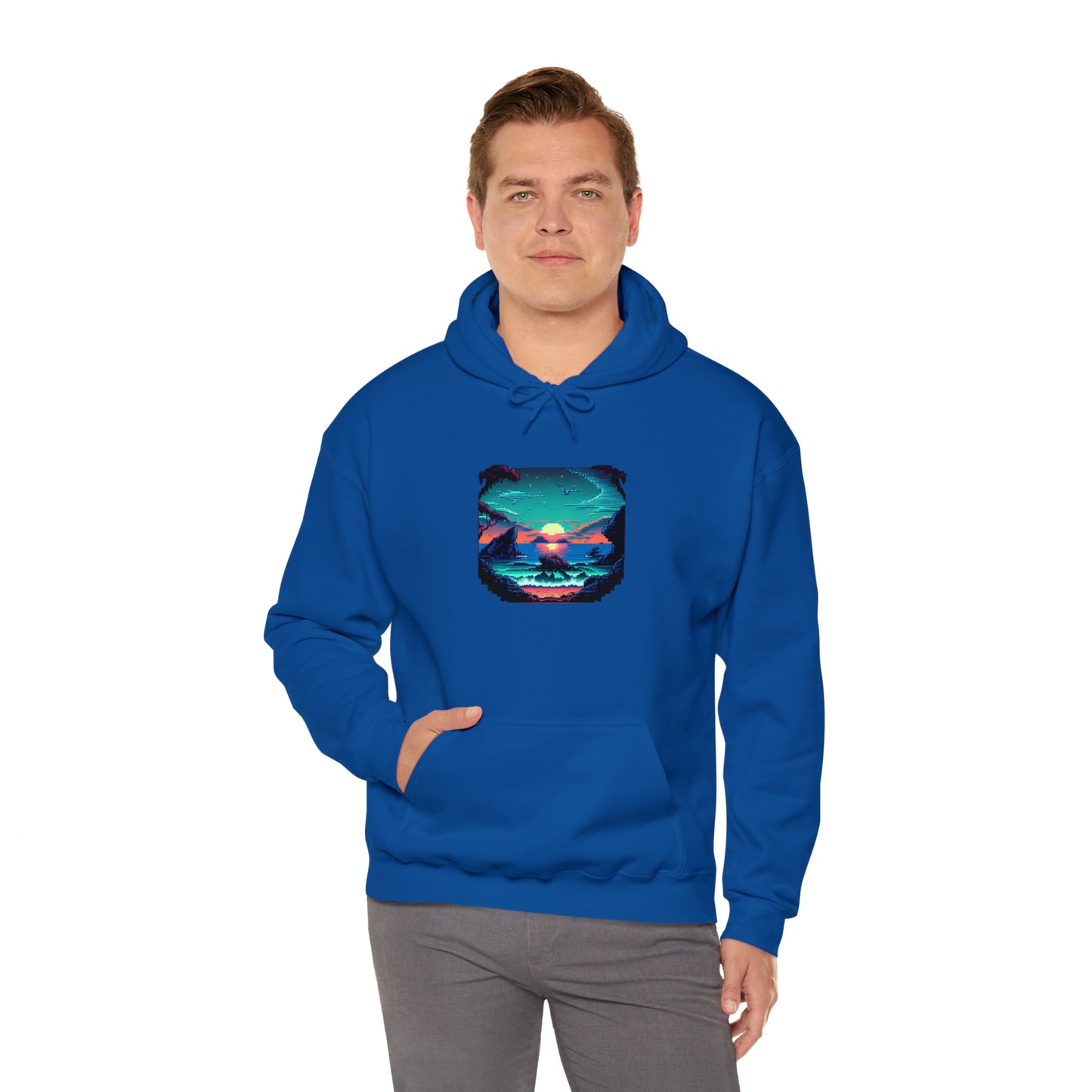 ocean sunrise: pullover horizon hoodie