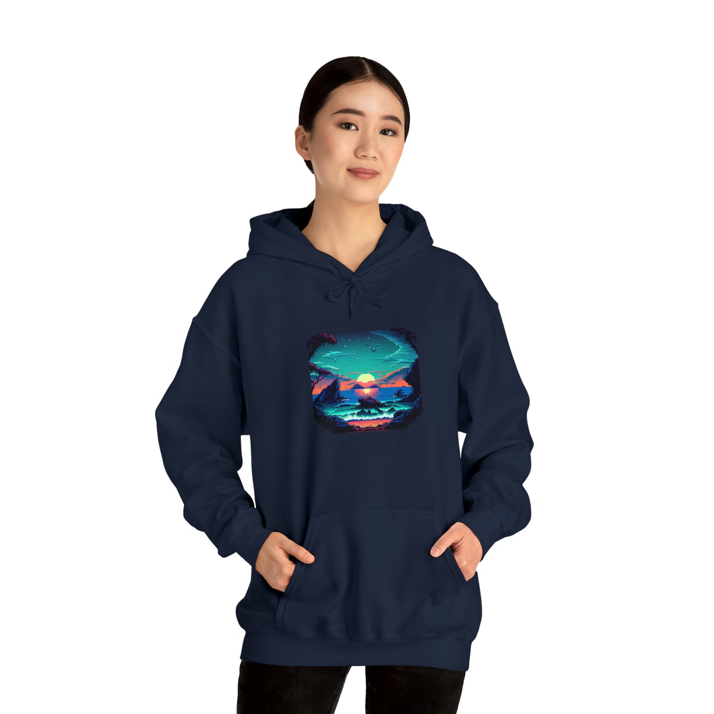 ocean sunrise: pullover horizon hoodie