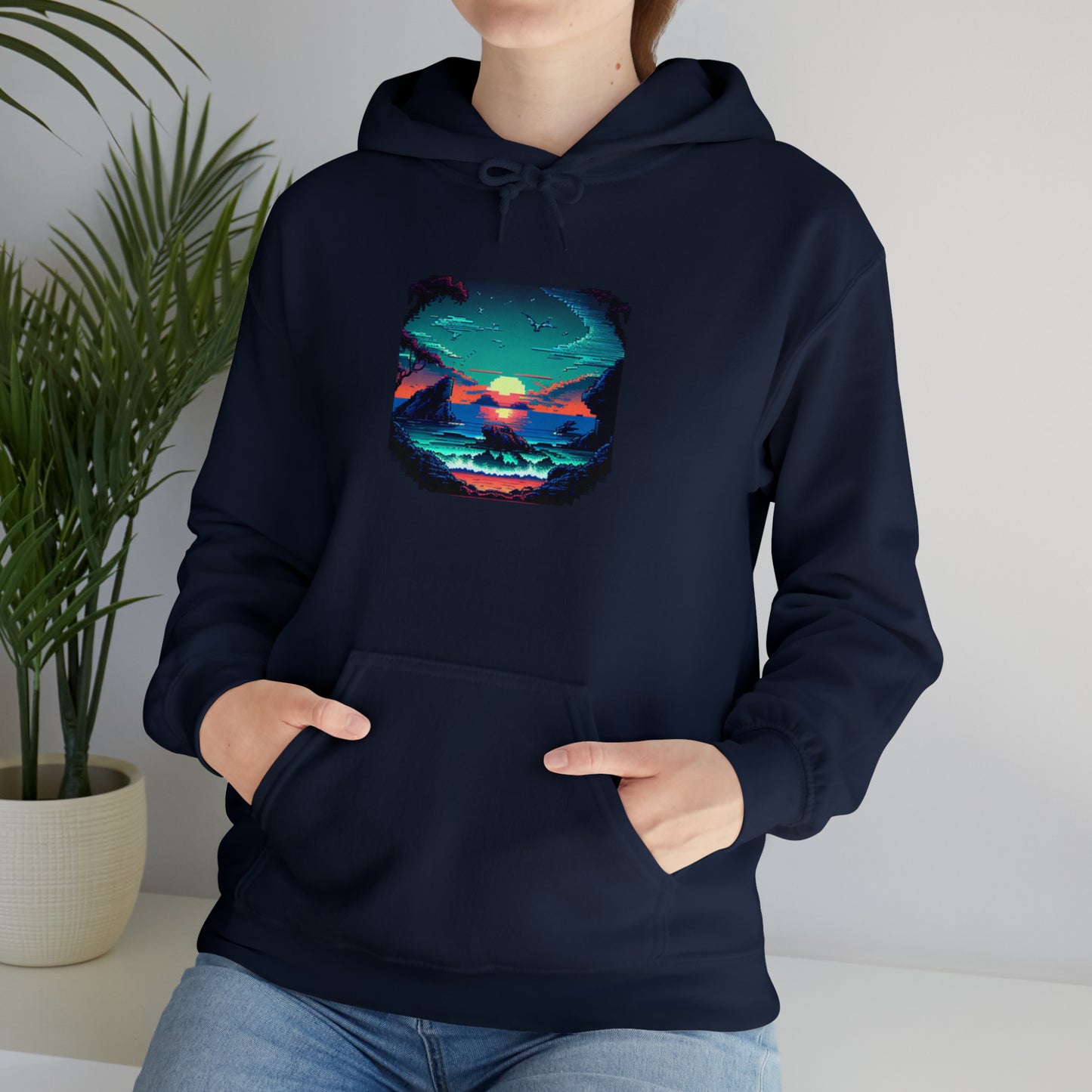 ocean sunrise: pullover horizon hoodie
