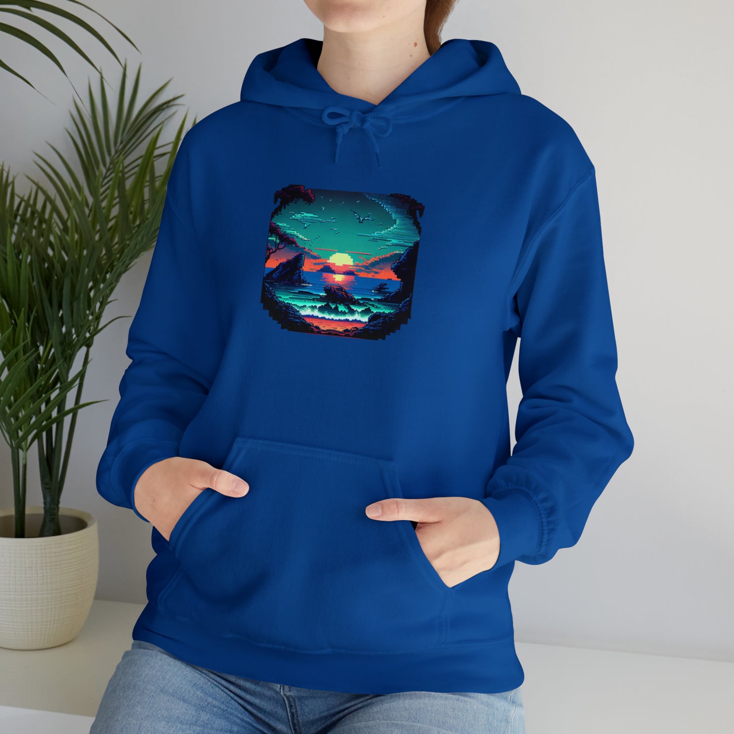 ocean sunrise: pullover horizon hoodie