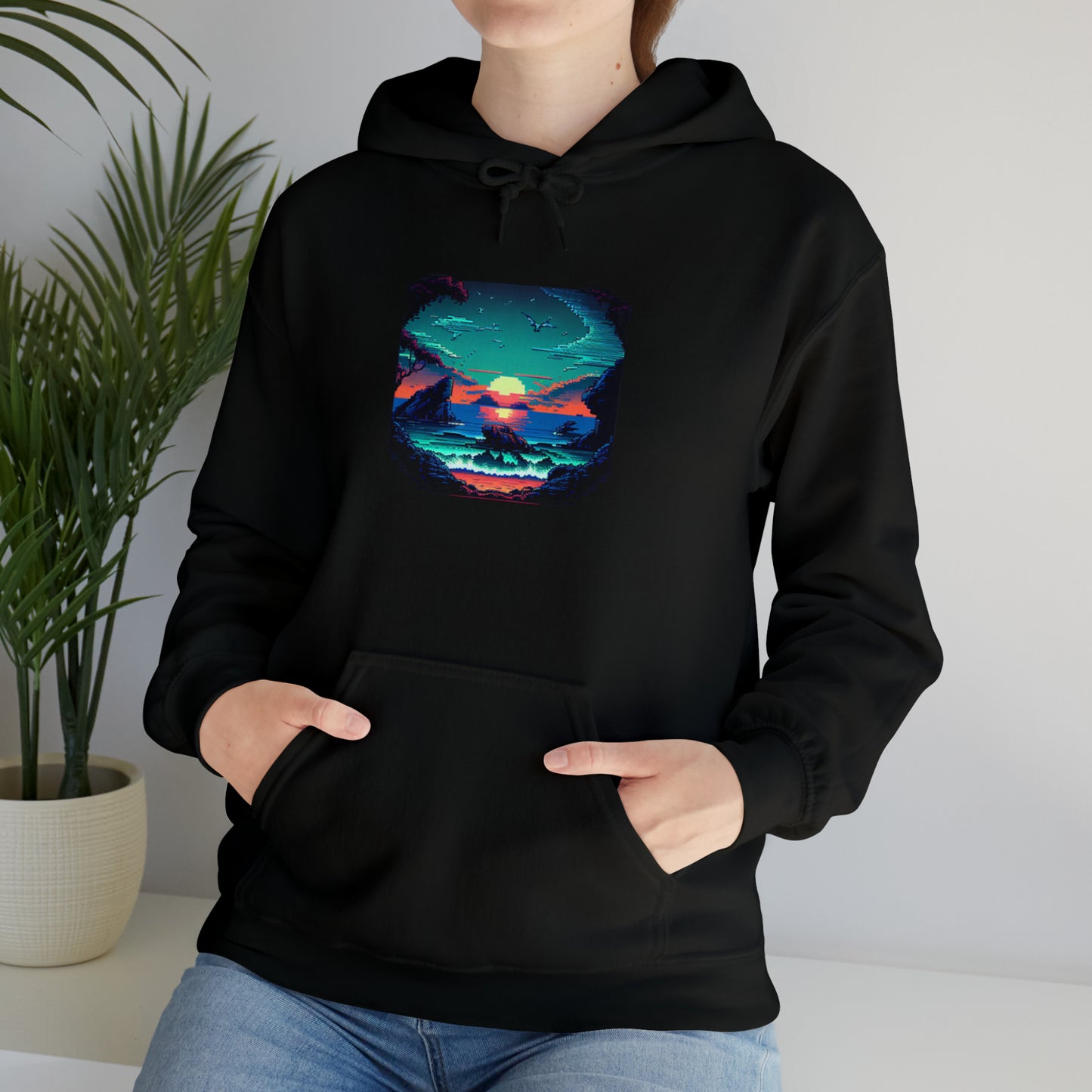 ocean sunrise: pullover horizon hoodie