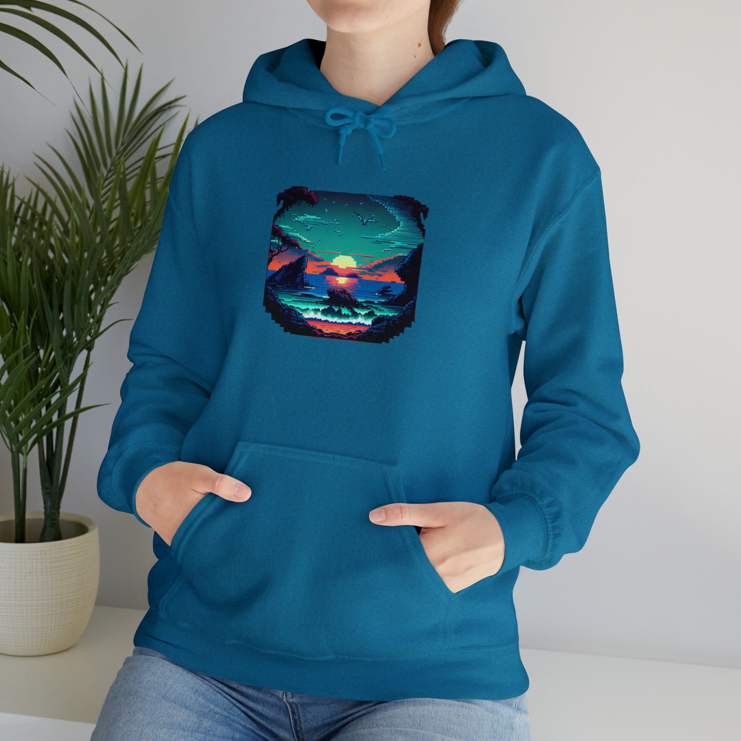 ocean sunrise: pullover horizon hoodie