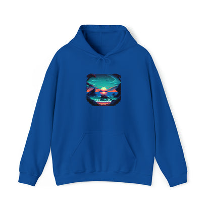 ocean sunrise: pullover horizon hoodie