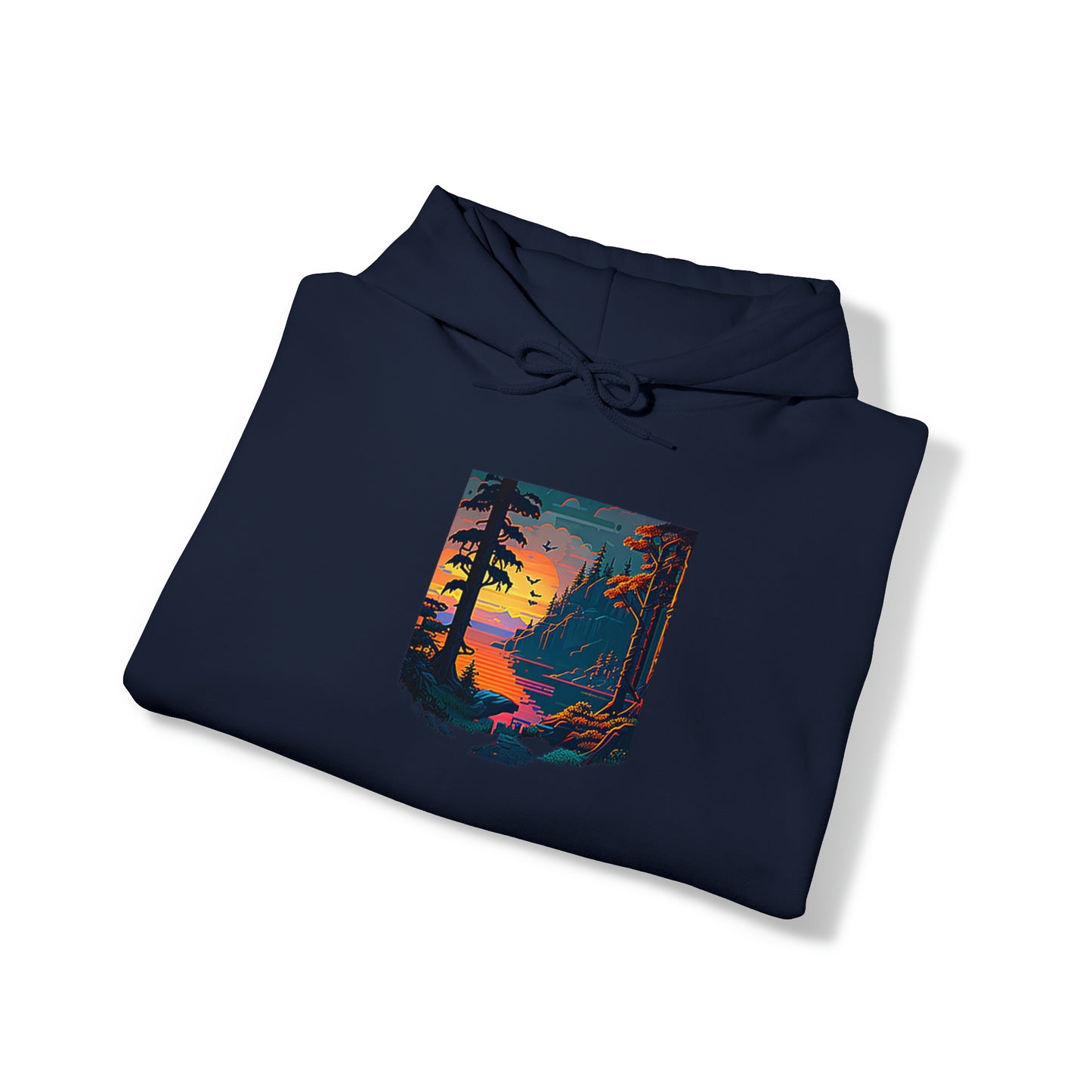 lakeside view - casual pullover hoodie