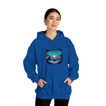 ocean sunrise: pullover horizon hoodie