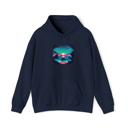 ocean sunrise: pullover horizon hoodie