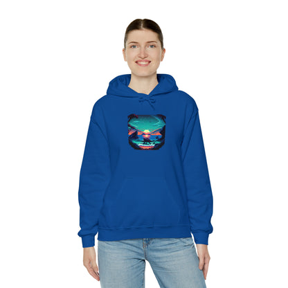 ocean sunrise: pullover horizon hoodie
