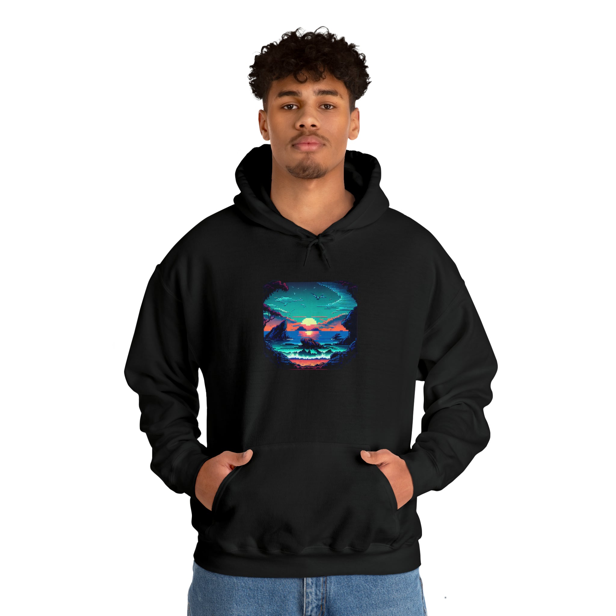 ocean sunrise: pullover horizon hoodie