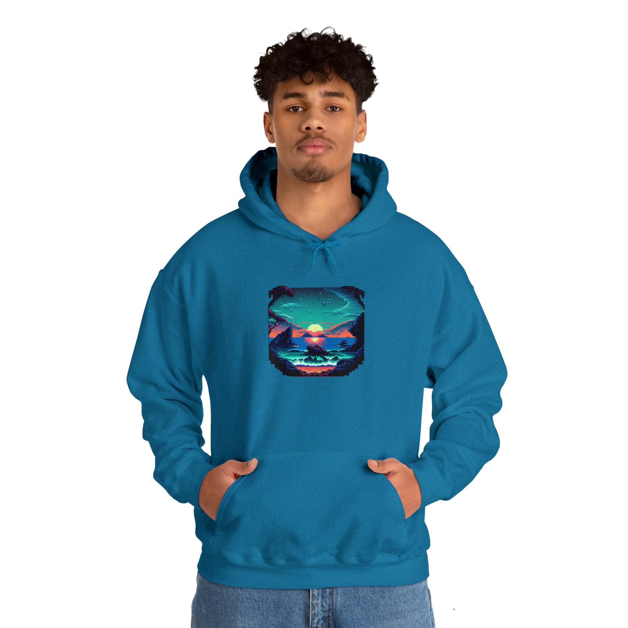 ocean sunrise: pullover horizon hoodie