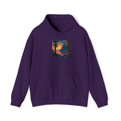 lakeside view - casual pullover hoodie