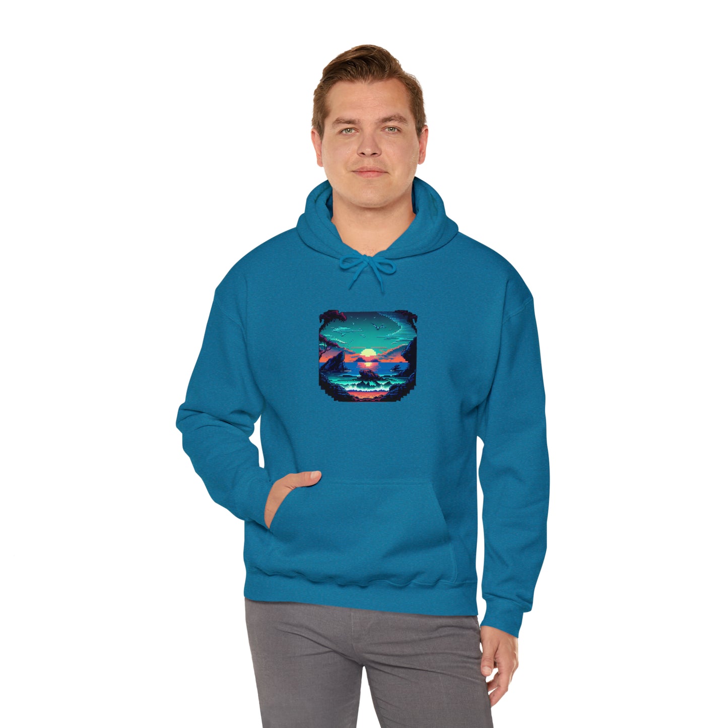 ocean sunrise: pullover horizon hoodie