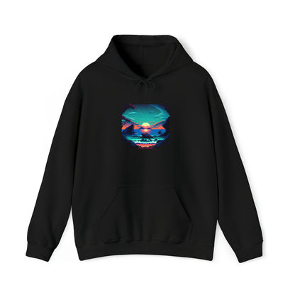 ocean sunrise: pullover horizon hoodie