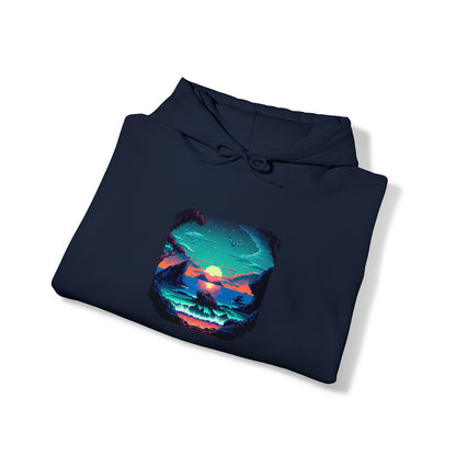 ocean sunrise: pullover horizon hoodie