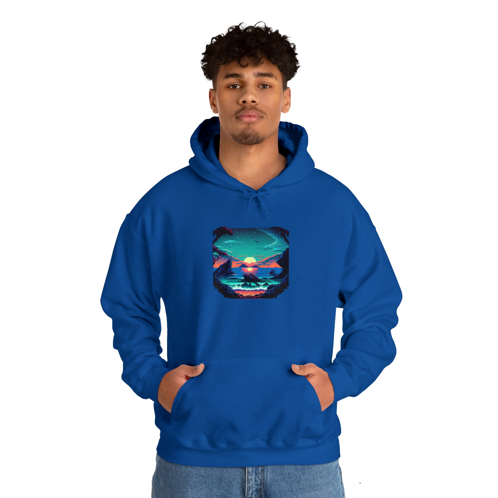 ocean sunrise: pullover horizon hoodie